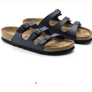 Navy blue Birkenstock sandals